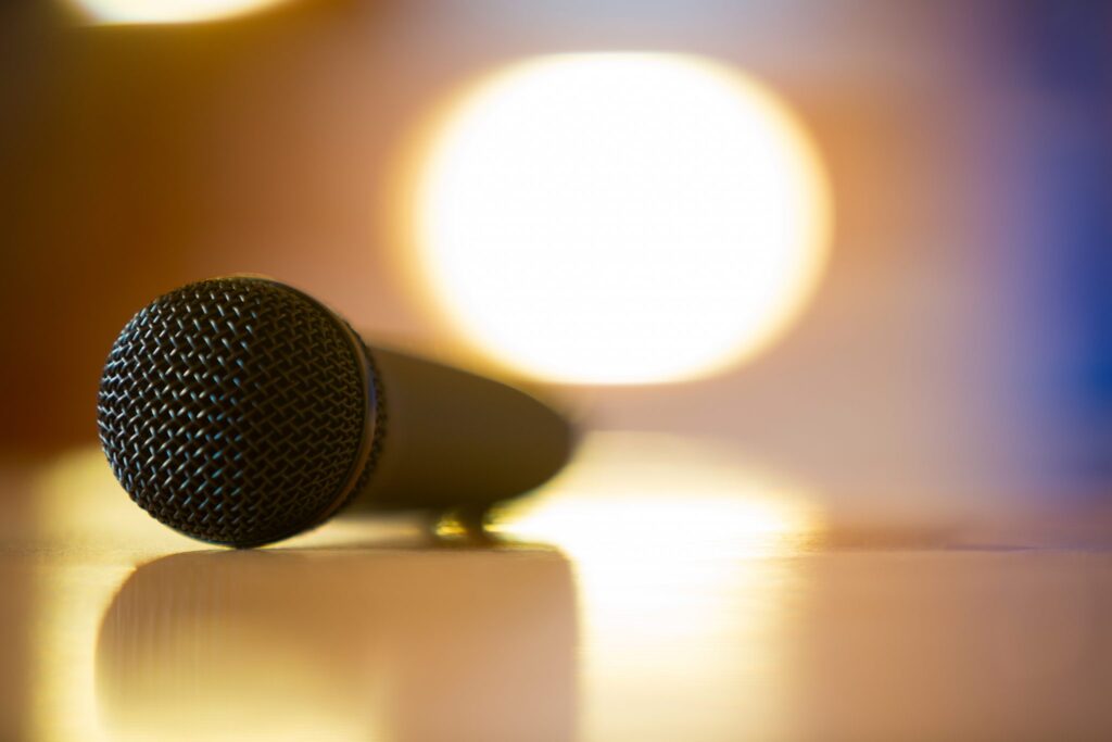 Microphone in conference room